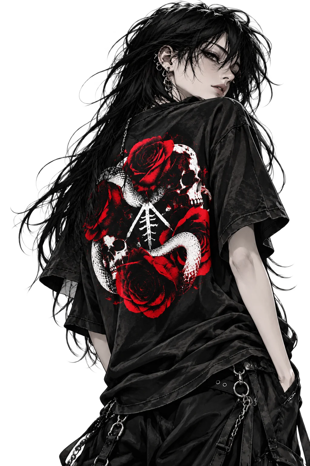death et roses tee, view 3